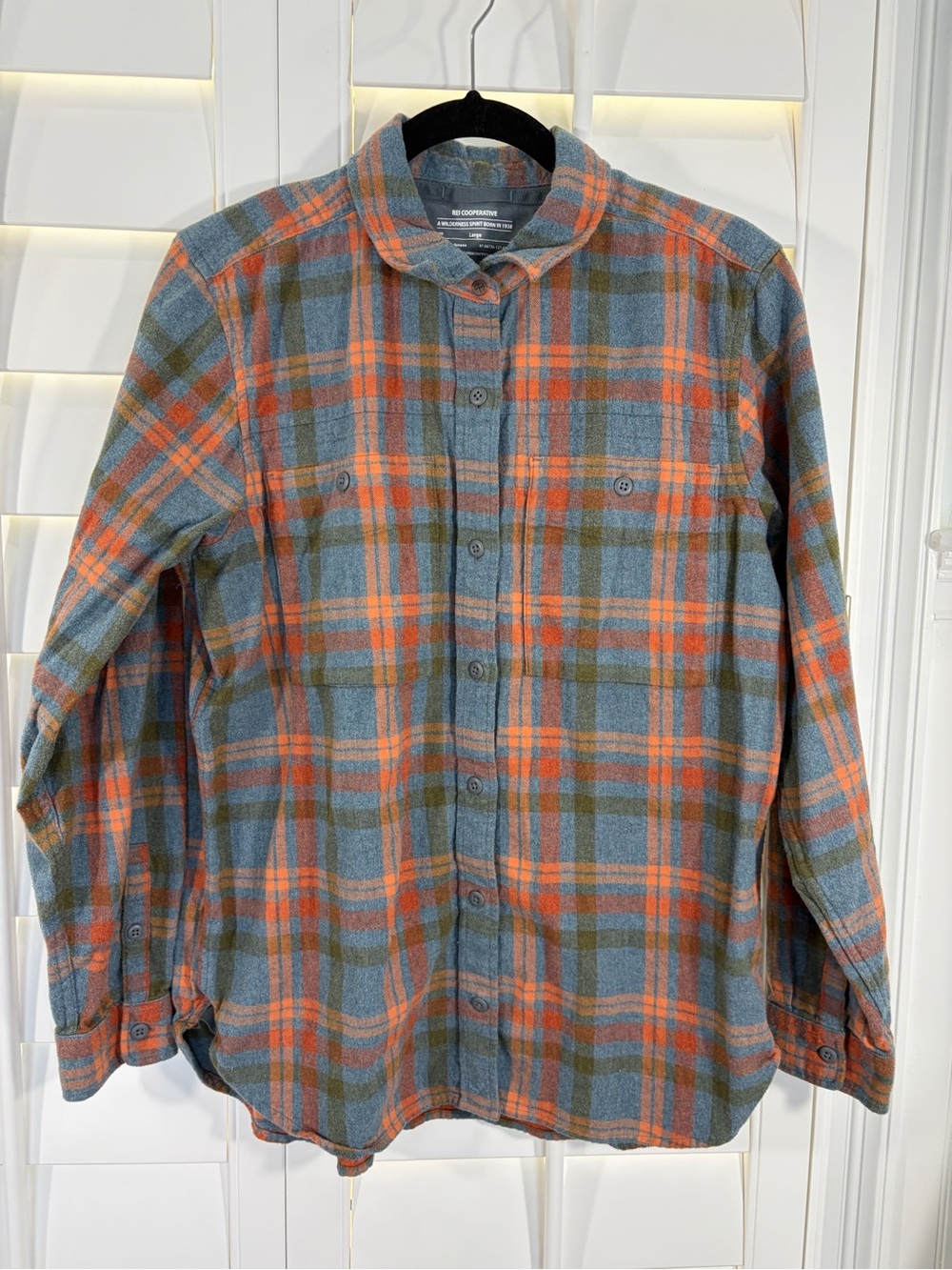 REI Co-op Wallace Lake 100% Cotton Flannel Shirt  (L) - Picture 2 of 8